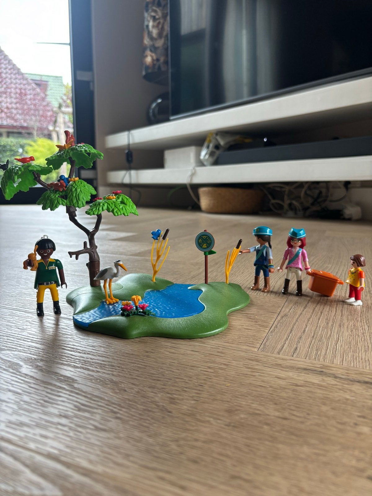 Playmobil Wild Life: Vijver met dieren en figuren, Ophalen, Wild life, Gebruikt, Complete set