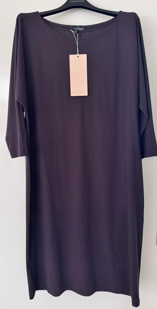 LaDress Jurk Caroline - Nieuw met kaartjes, Kleding | Dames, Jurken, Bruin, Maat 46/48 (XL) of groter, Nieuw, Ophalen of Verzenden