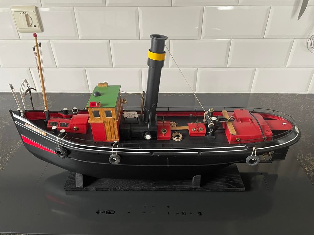 Statisch Model Sleepboot Hendrina II - 60cm Lang, Overige merken, Gebruikt, Ophalen of Verzenden, Groter dan 1:32