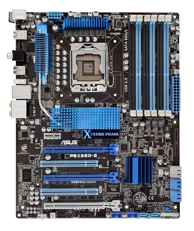 Asus P6X58D-E Moederbord, Computers en Software, Moederborden, LGA 1366, DDR3, Ophalen of Verzenden, Zo goed als nieuw