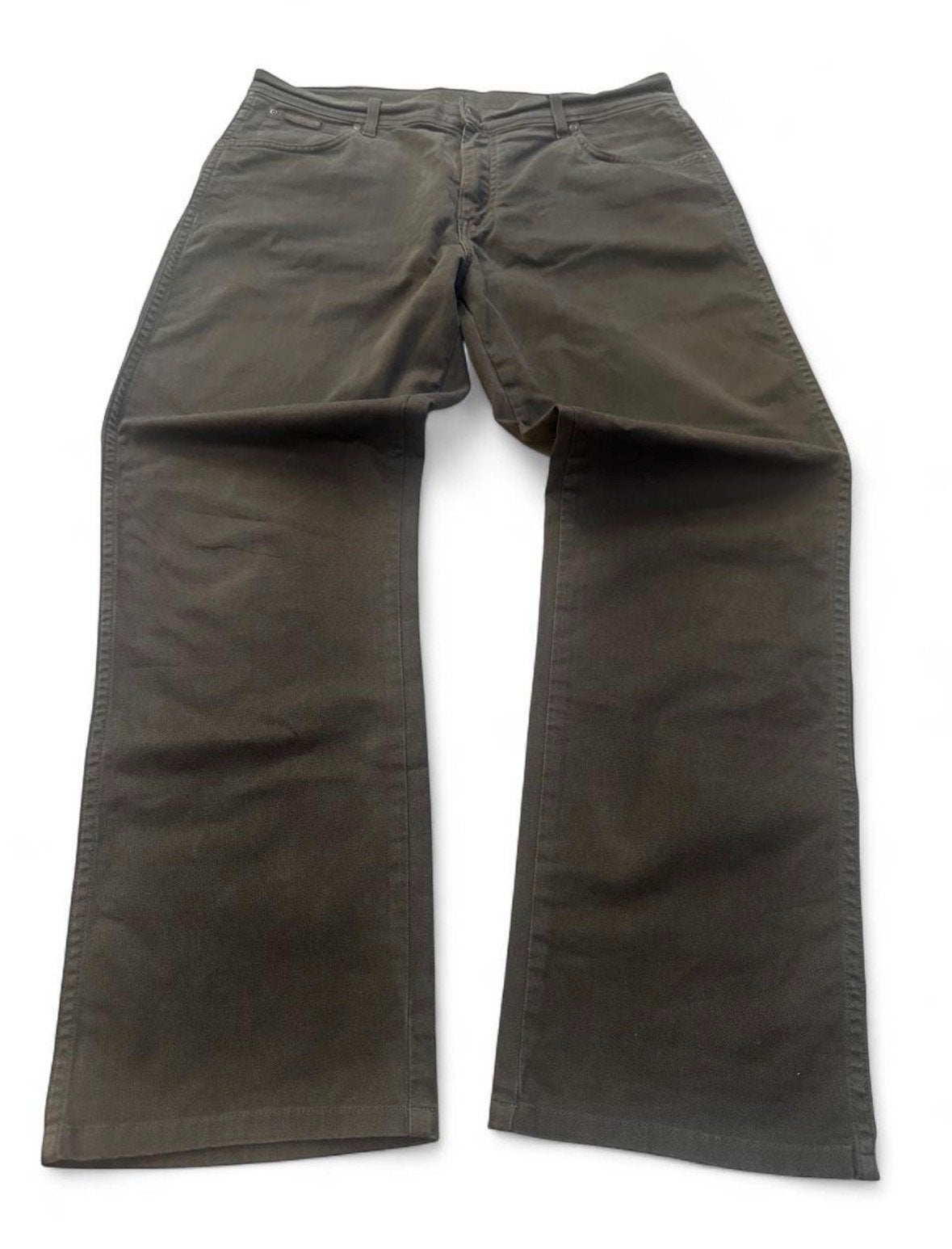 Wrangler Texas Stretch Jeans 36x30 Bruin Straight Leg Denim, Ophalen of Verzenden, Gedragen, Overige kleuren, W36 - W38 (confectie 52/54)