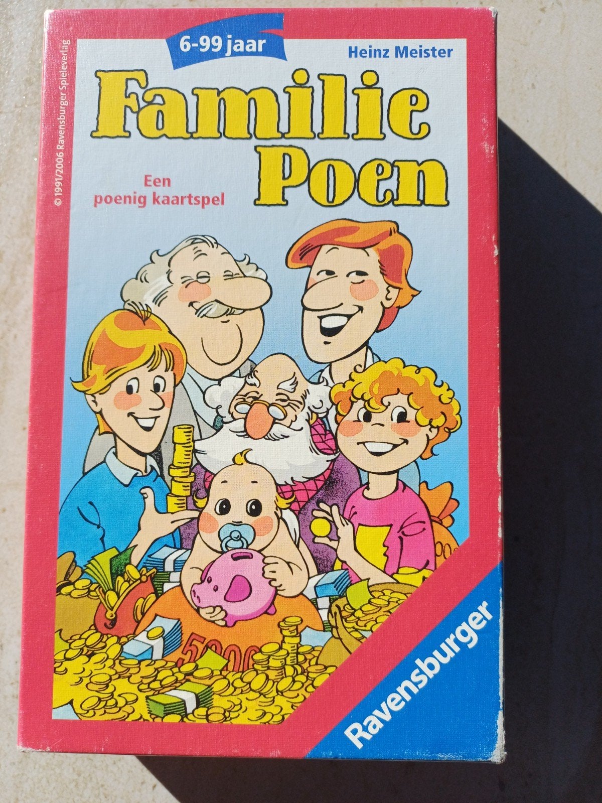 Kaartenset Familie Poen - Ravensburger (6-99 jaar), Drie of vier spelers, Ophalen of Verzenden, Gebruikt, Ravensburger