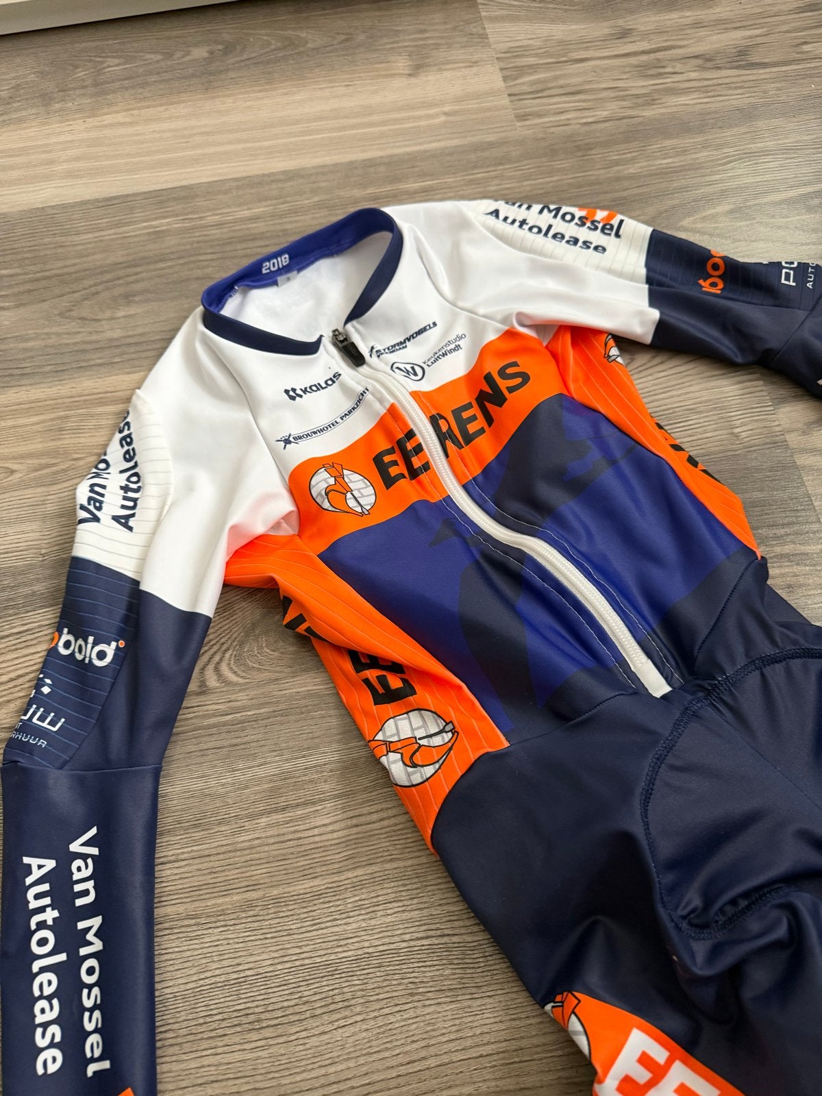 Kalas wielerpak / tijdritpak met rugnummerhouder maat S, S, Dames, Nieuw, Ophalen of Verzenden