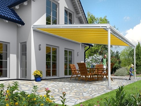 Gratis zonnescherm demontage !, Minder dan 150 cm, Ophalen, Gebruikt, Knikarmscherm