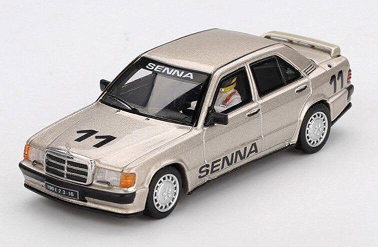 Mini GT 1:64 Mercedes Benz 190E 2.3-16, no 11 Ayrton Senna, -, Nieuw, Ophalen of Verzenden, -