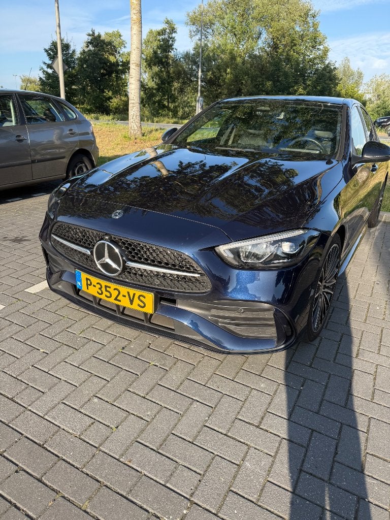 Mercedes-Benz C-Klasse C200 204pk 9G-TRONIC 2022 Blauw, Auto's, Mercedes-Benz, Automaat, 1800 kg, 4 cilinders, Blauw