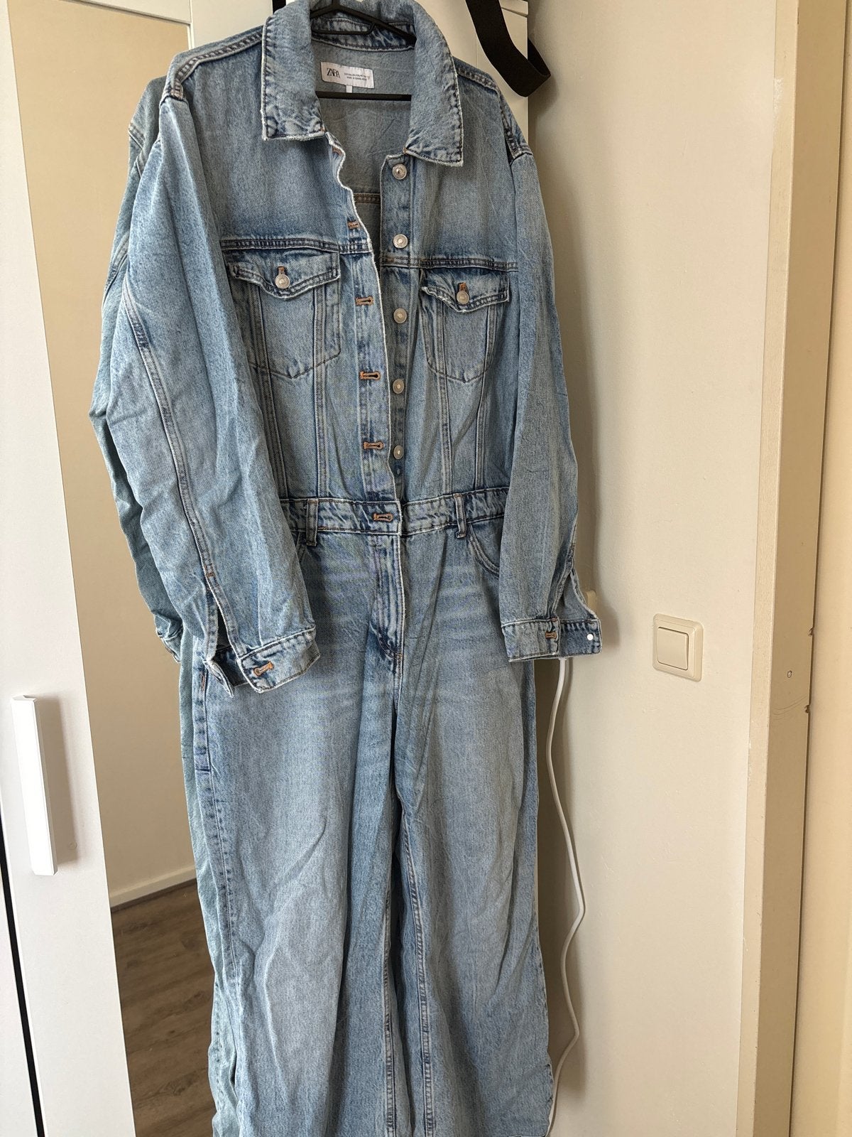 Zara denim jumpsuit maat 44 xxl, Ophalen of Verzenden, Zo goed als nieuw, Maat 42/44 (L), Blauw