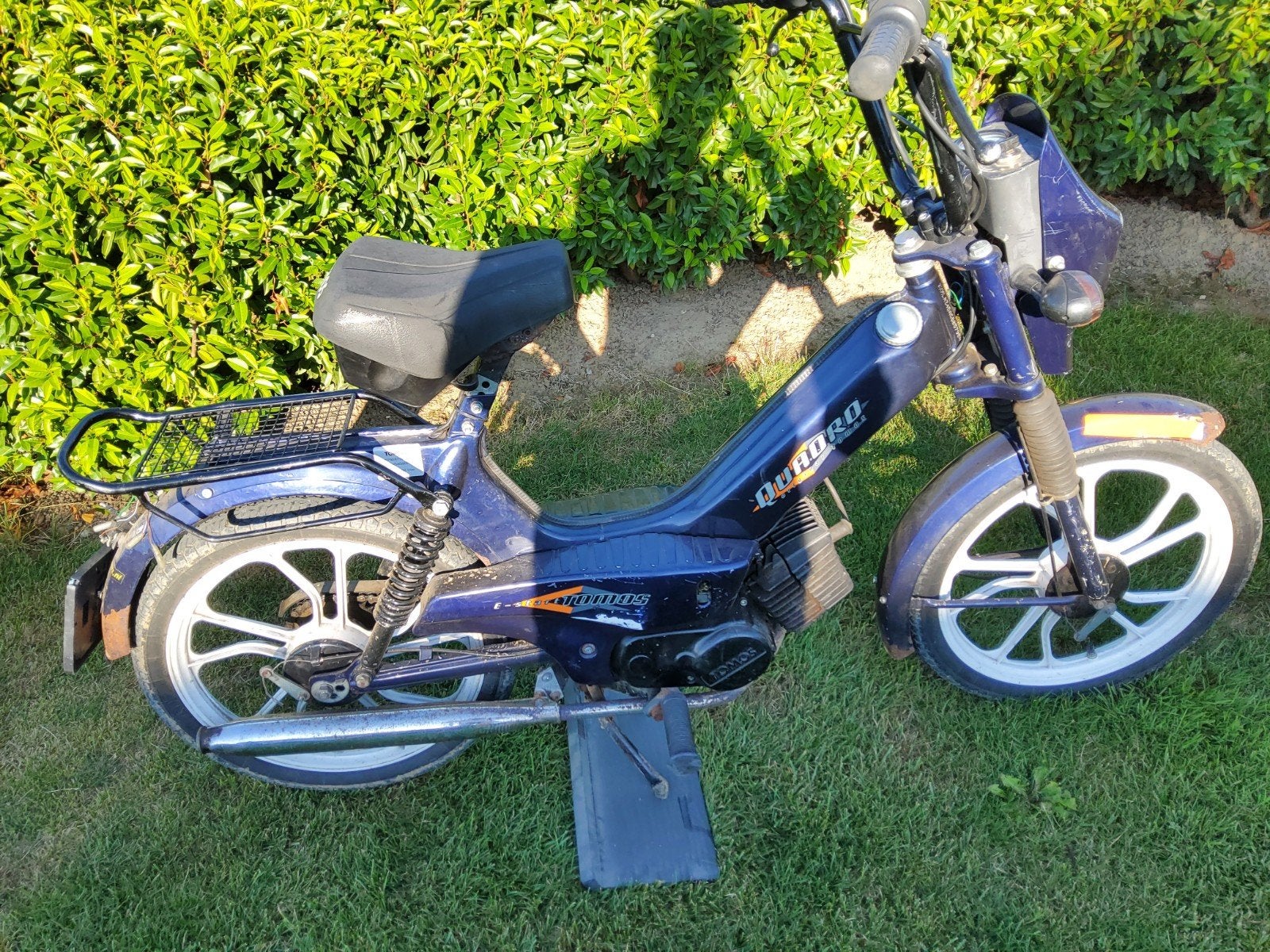 Mooie snor tomos quadro met e start, Ophalen, Zo goed als nieuw
