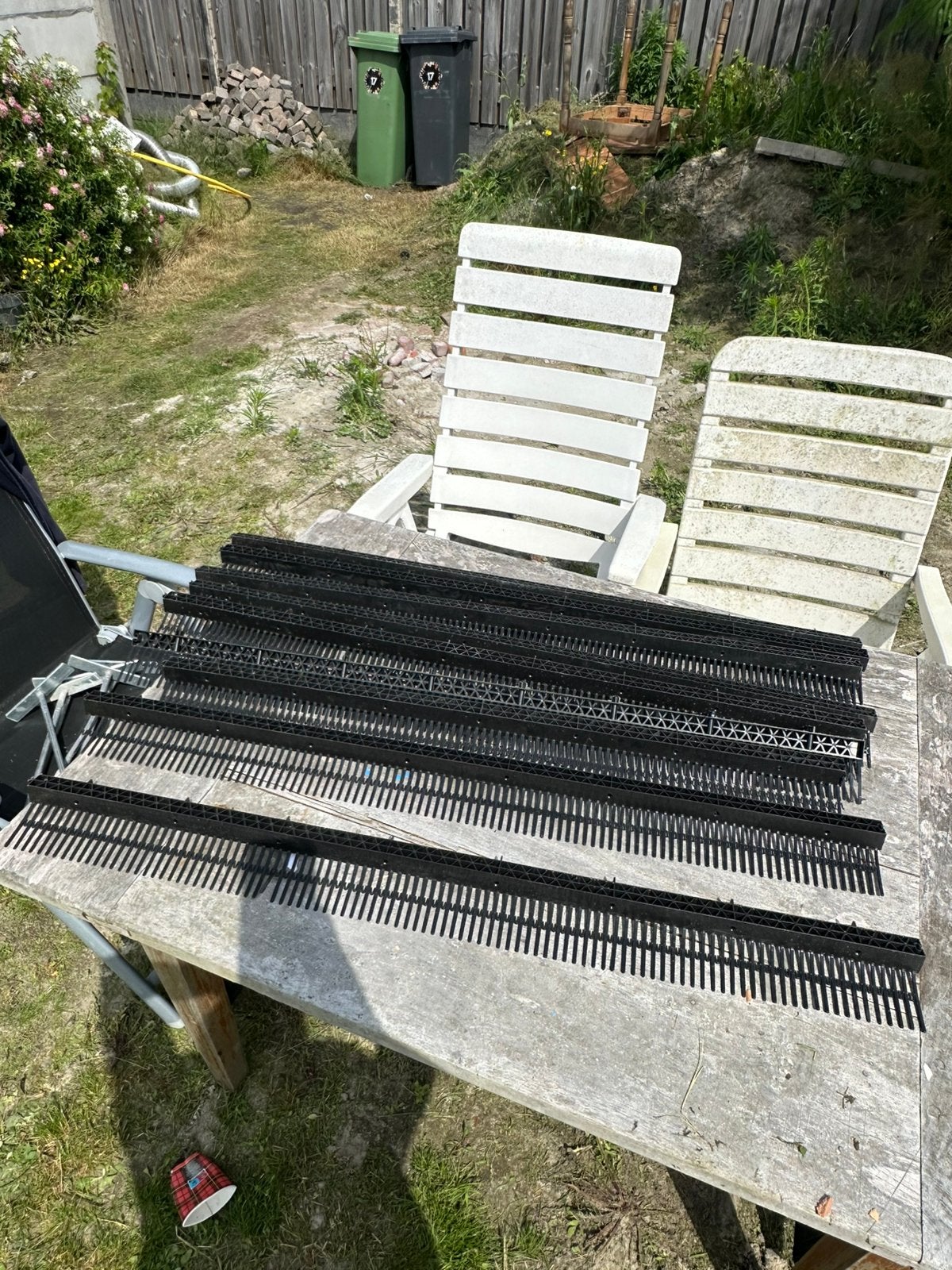 Vogelschroten 9 stuks nieuw, Doe-het-zelf en Verbouw, Steen of Klei, Zwart, Ophalen of Verzenden, Zo goed als nieuw