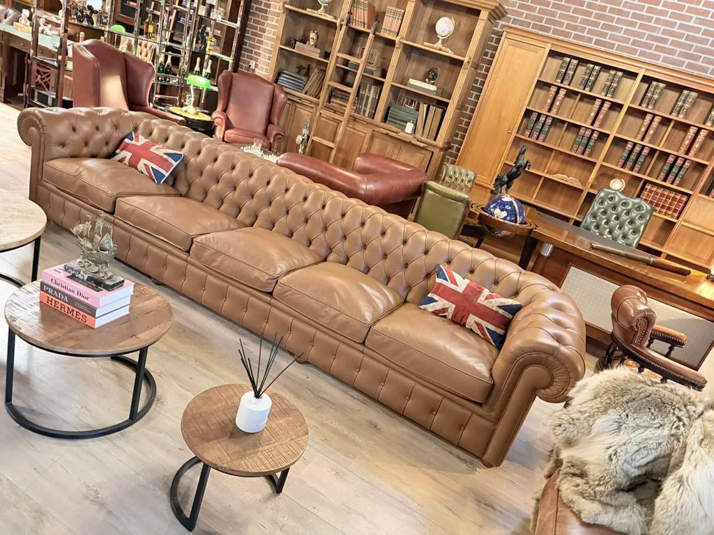 Engels intereur chesterfield meubels engels kantoor, Huis en Inrichting, Kasten | Boekenkasten, Zo goed als nieuw, 200 cm of meer