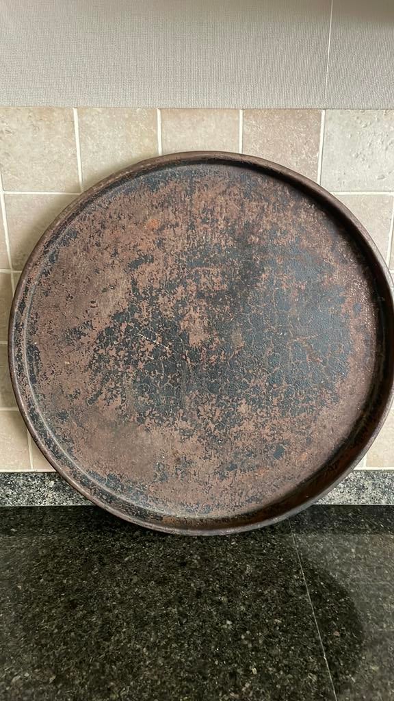 Mooie landelijke dienblad/ schaal, Ophalen, Zo goed als nieuw, Rond, Hout
