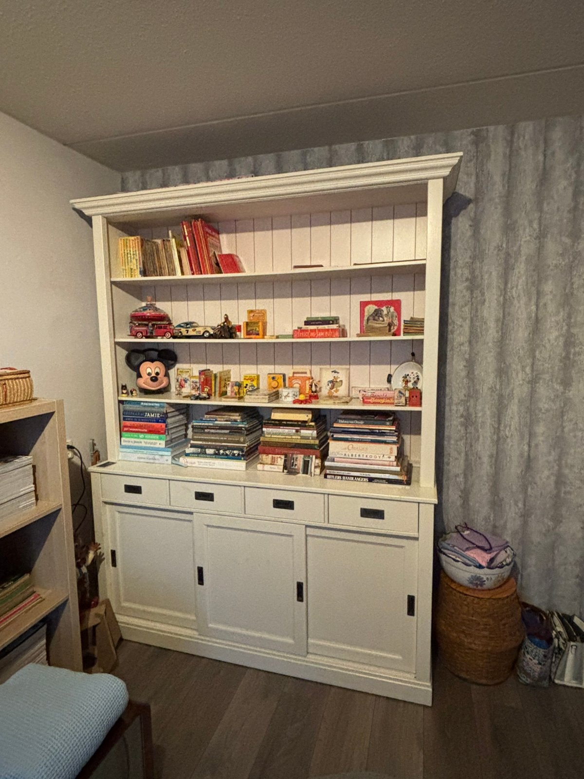 Mooie buffetkast of boekenkast 210x160, Huis en Inrichting, Ophalen, Gebruikt, Met deur(en), 200 cm of meer