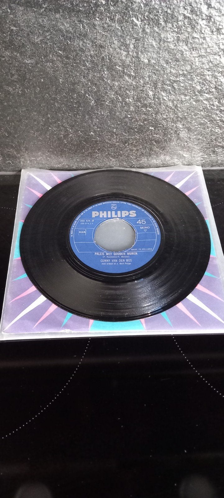Conny van den Bos - Paleis met Gouden Muren (Philips 45), Cd's en Dvd's, Gebruikt, 7 inch, Ophalen of Verzenden, EP