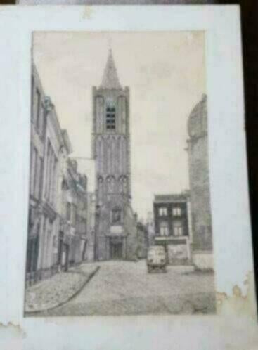 Grote of Sint-Janskerk J. v. d. Most Schiedam 1963, Antiek en Kunst, Ophalen