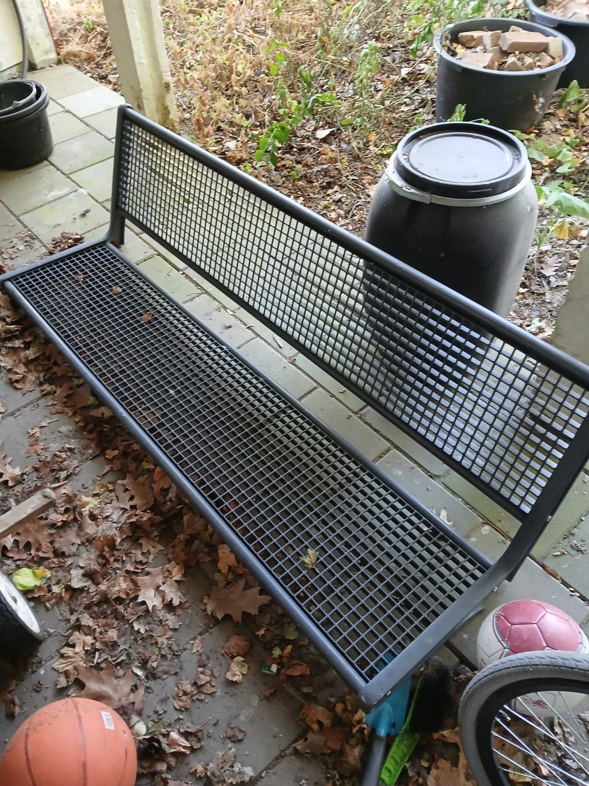 Mooie parkbank opknapper, Ophalen, Gebruikt, Metaal