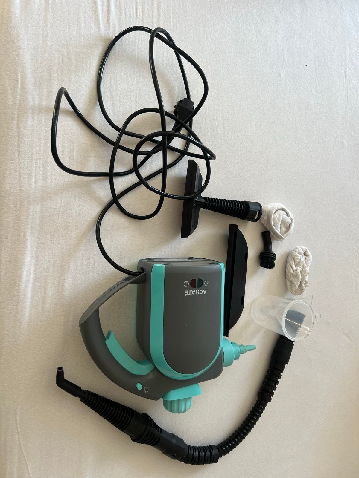 ACHATÉ Stoomreiniger met accessoires, Ophalen of Verzenden, Zo goed als nieuw