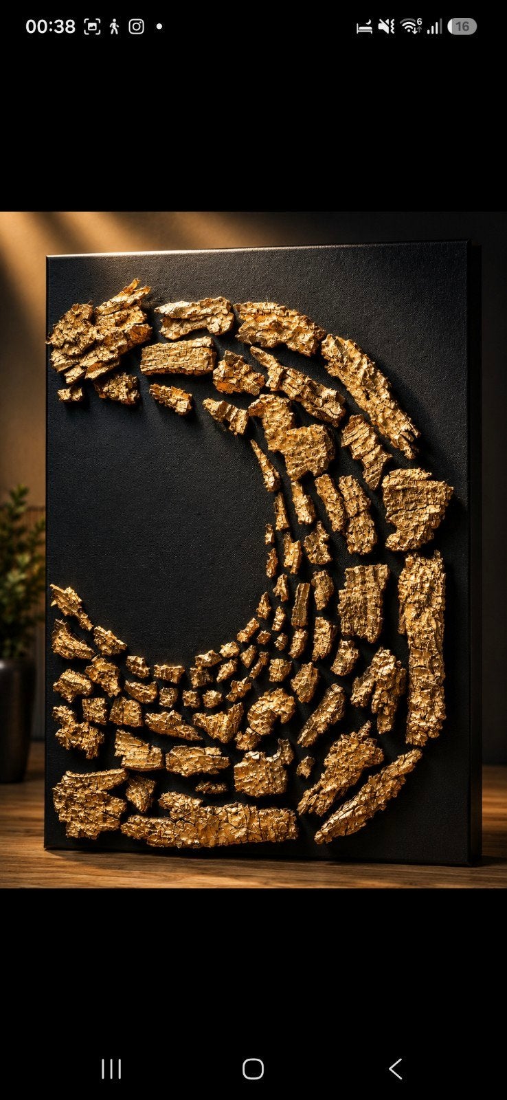 Uniek handgemaakt boomschors kunstwerk, Antiek en Kunst, Ophalen, Abstract, Hout, Gemengde techniek