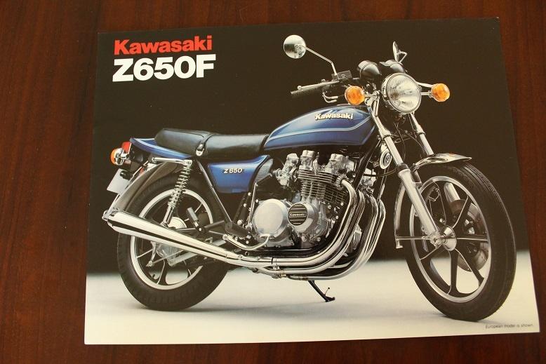 Kawasaki Z650C motorfiets verkoop folder Z 650 C4, Ophalen of Verzenden, Kawasaki