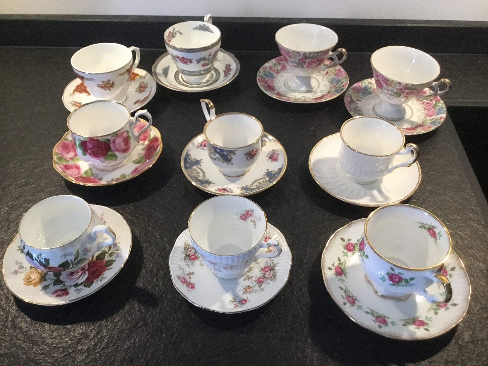 10 kop en schotels Royal albert punt gaaf, Ophalen