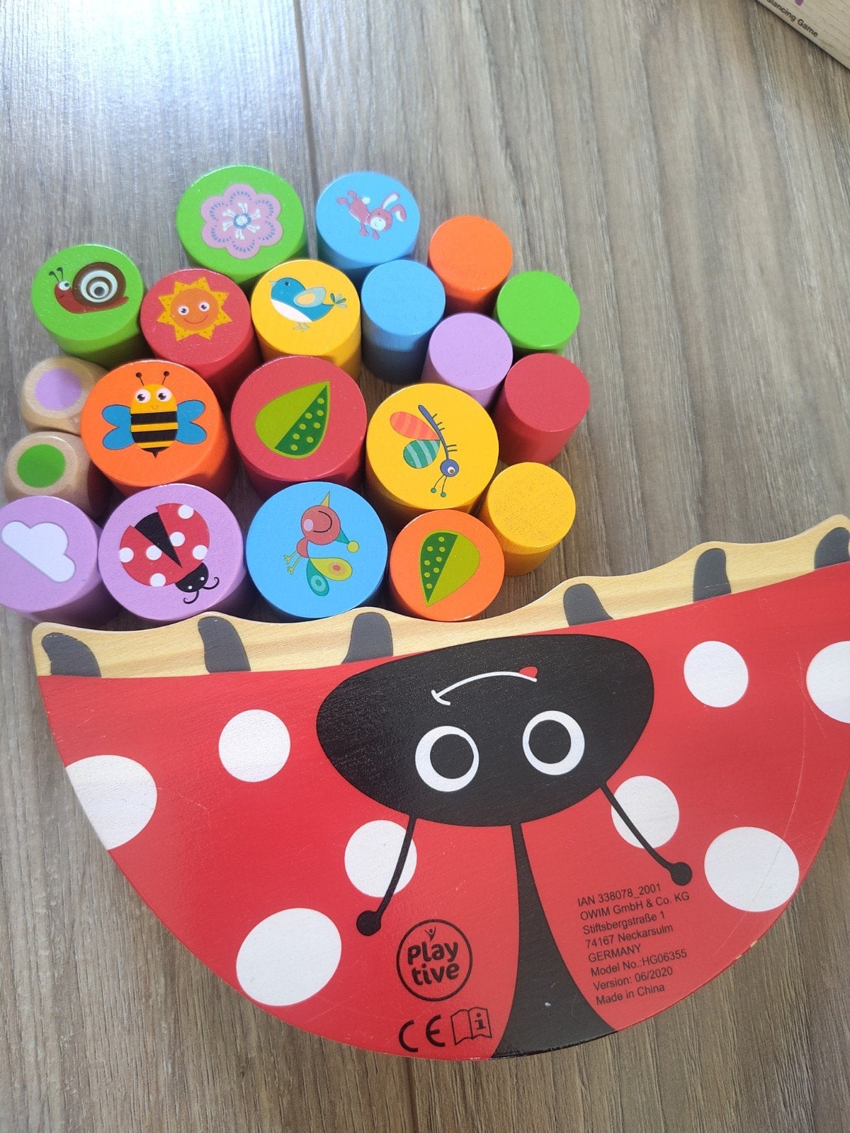 Playtive Balansspel Lieveheersbeestje Houten Speelgoed, Ophalen of Verzenden, Zo goed als nieuw