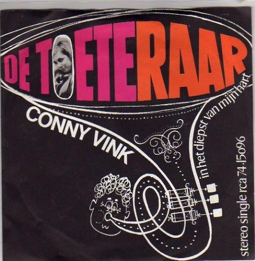 Conny Vink- De Toeteraar, Cd's en Dvd's, Gebruikt, Verzenden, 7 inch, Fotohoes