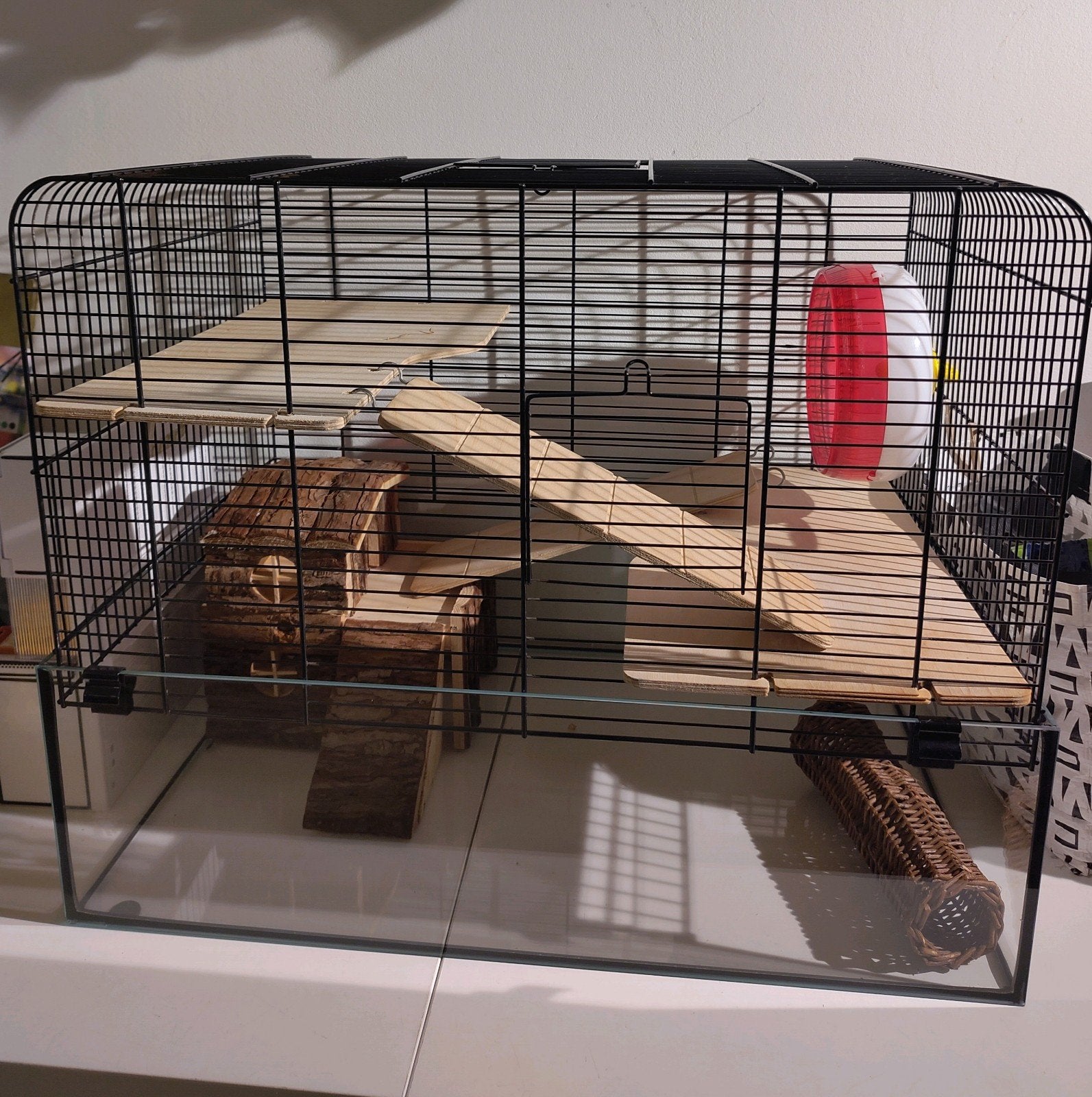 Kooi voor kleine knaagdieren, Dieren en Toebehoren, Kooi, Zo goed als nieuw, Ophalen, Minder dan 60 cm