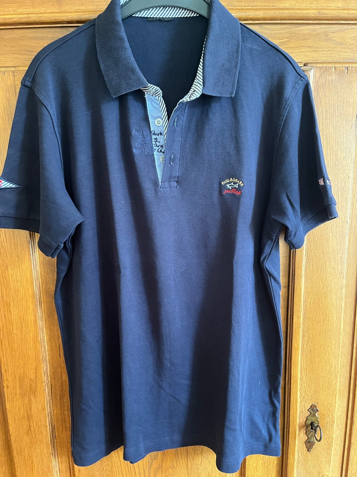 Paul & Shark Polo Shirt Donkerblauw Maat L, Ophalen of Verzenden, Zo goed als nieuw, Maat 52/54 (L), Blauw