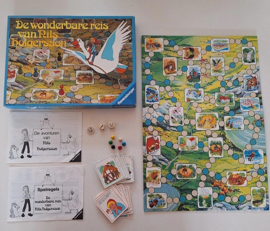 Nils holgersson bordspel Ravenburger 1983, Ophalen of Verzenden, Zo goed als nieuw, Nvt, Nvt
