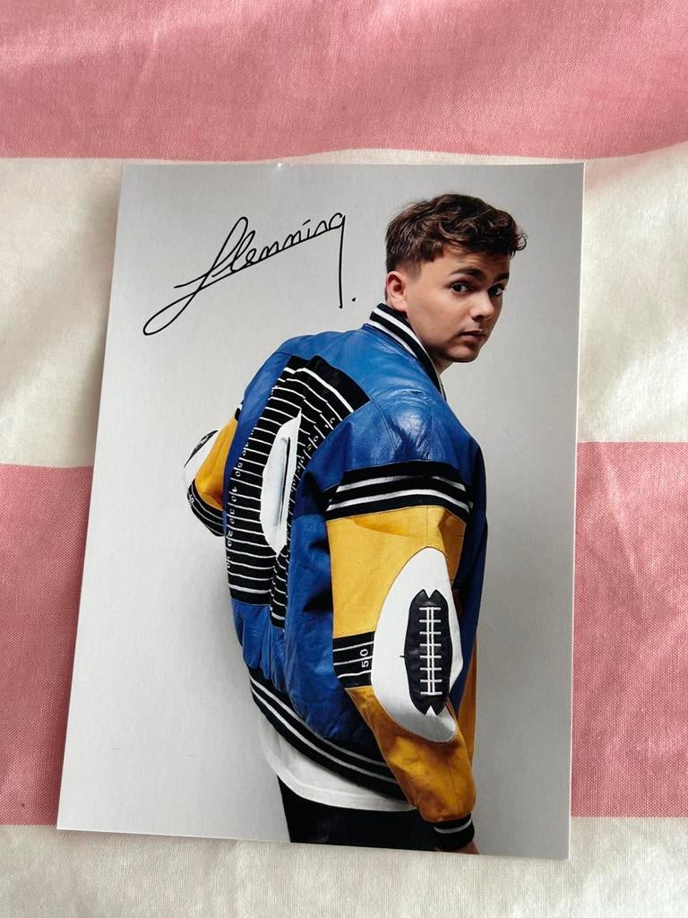 Flemming handtekening kaart, Ophalen of Verzenden, Zo goed als nieuw, Foto of Kaart
