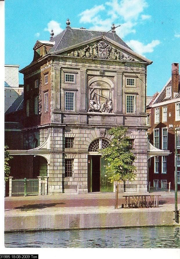 Ansichtkaart 	Leiden	De Waag, Verzenden, 1960 tot 1980, Ongelopen, Zuid-Holland