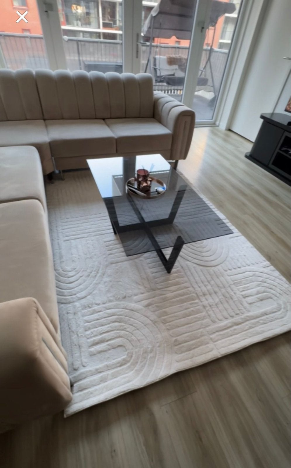 Moderne design salontafel – zwart glas –, Ophalen, 50 – 75, 50 tot 100 cm, 100 tot 150 cm