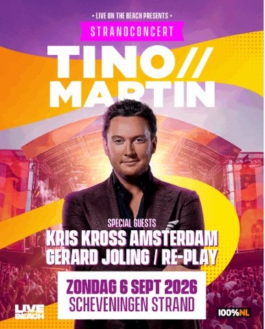 Tino Martin Live on the Beach 6 september