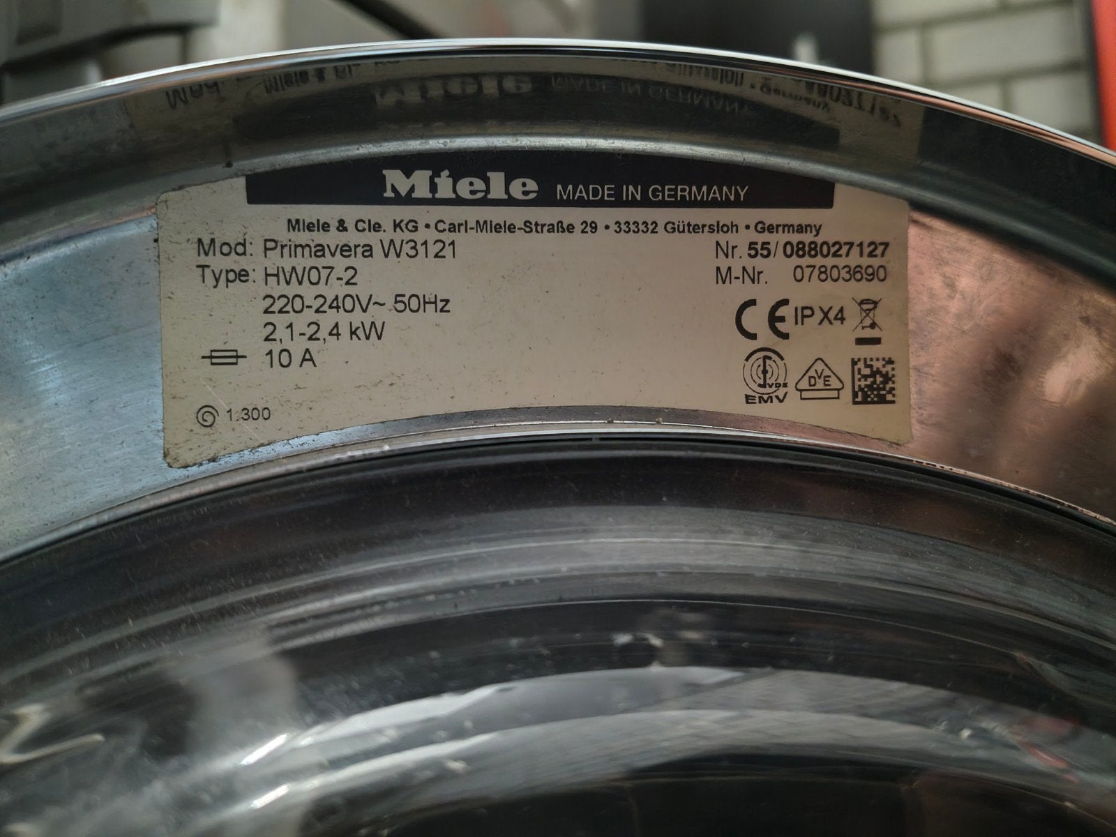 Foto 4 van Miele Primavera Wasmachine - Goede Staat