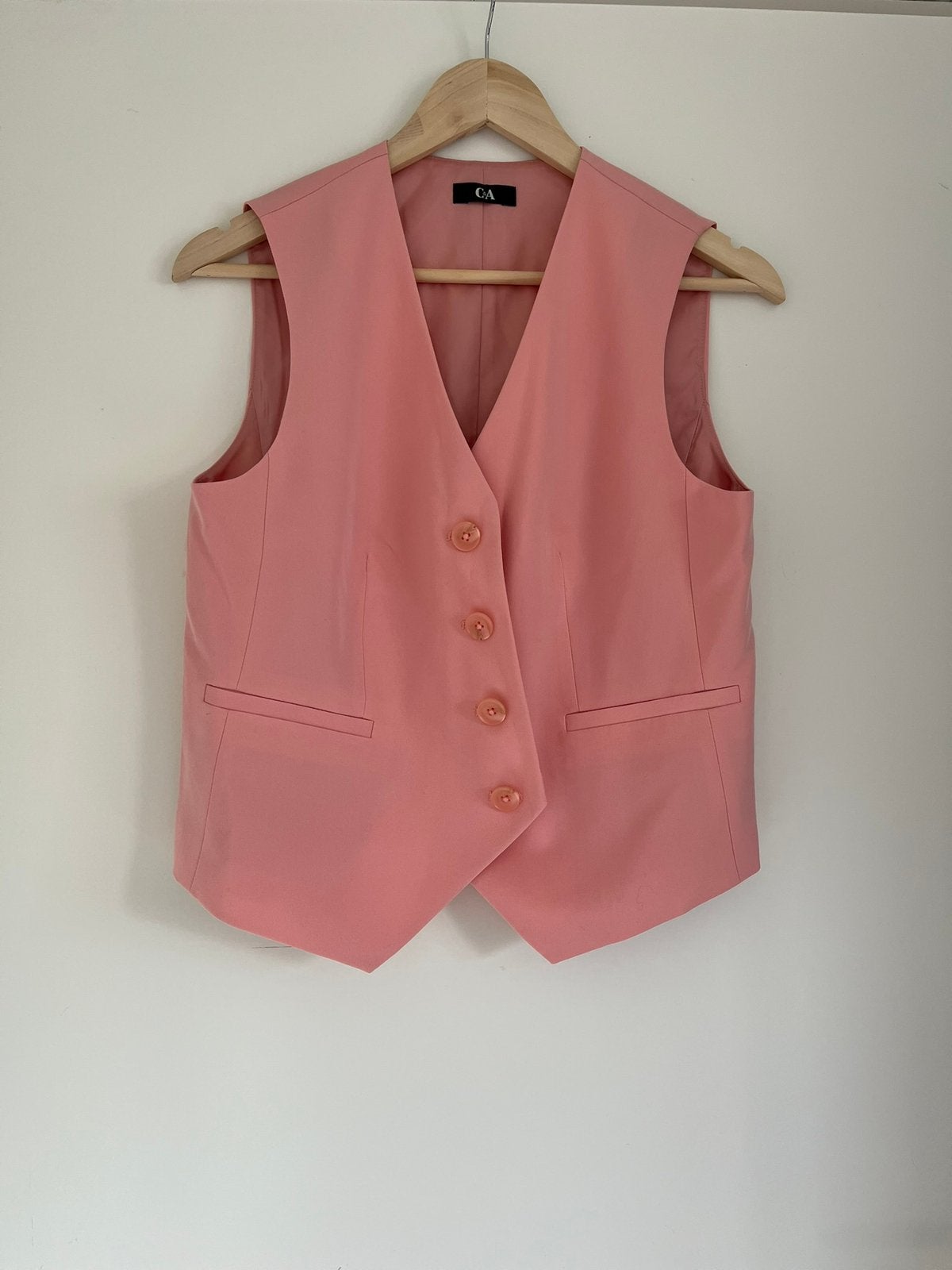 Lichtroze stijlvolle gilet /bodywarmer V-hals, maat 38/M C&A, Kleding | Dames, Bodywarmers, Ophalen of Verzenden, Zo goed als nieuw