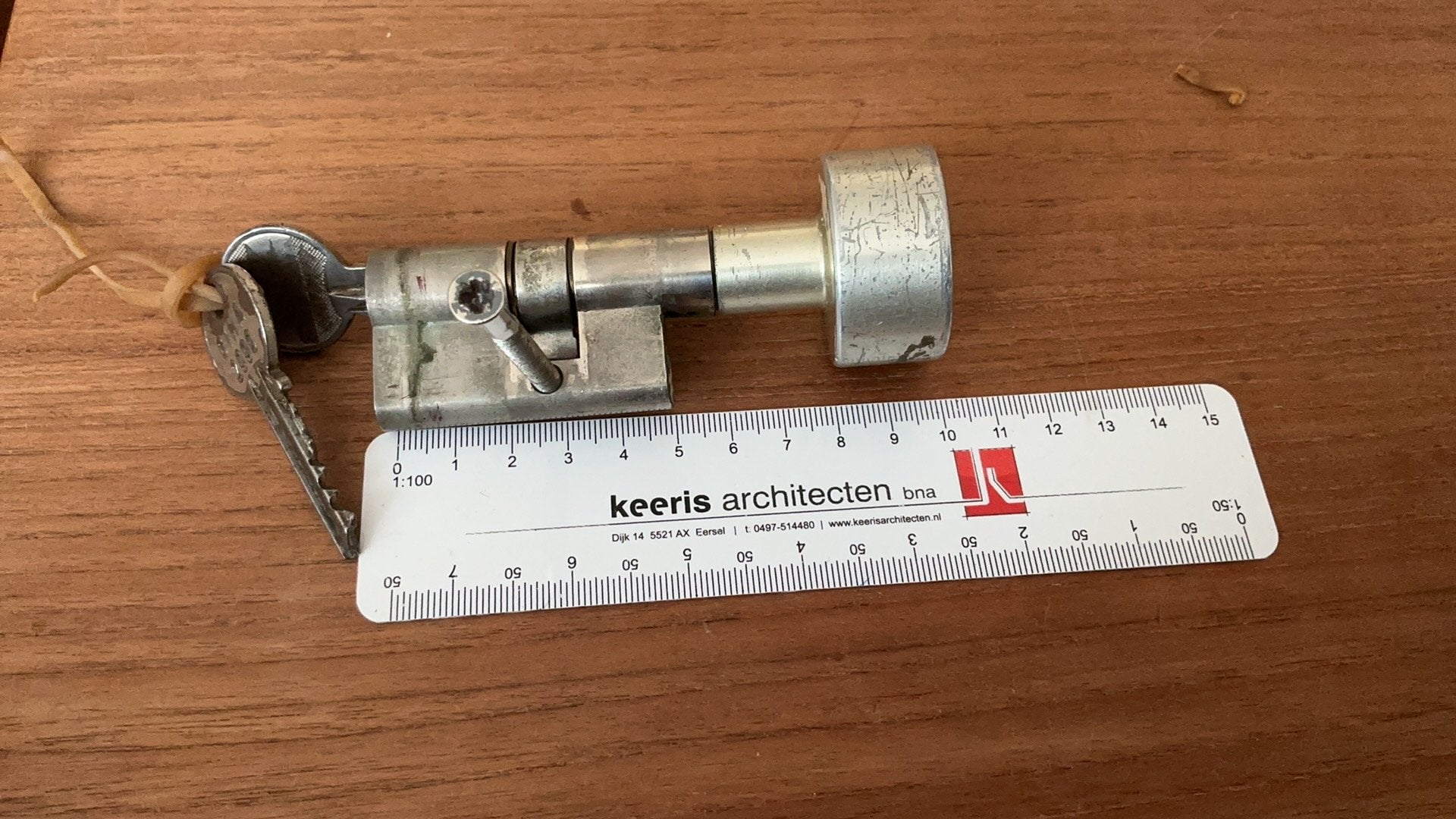 Draaiknop cylinder, Ophalen of Verzenden, Gebruikt, Slot