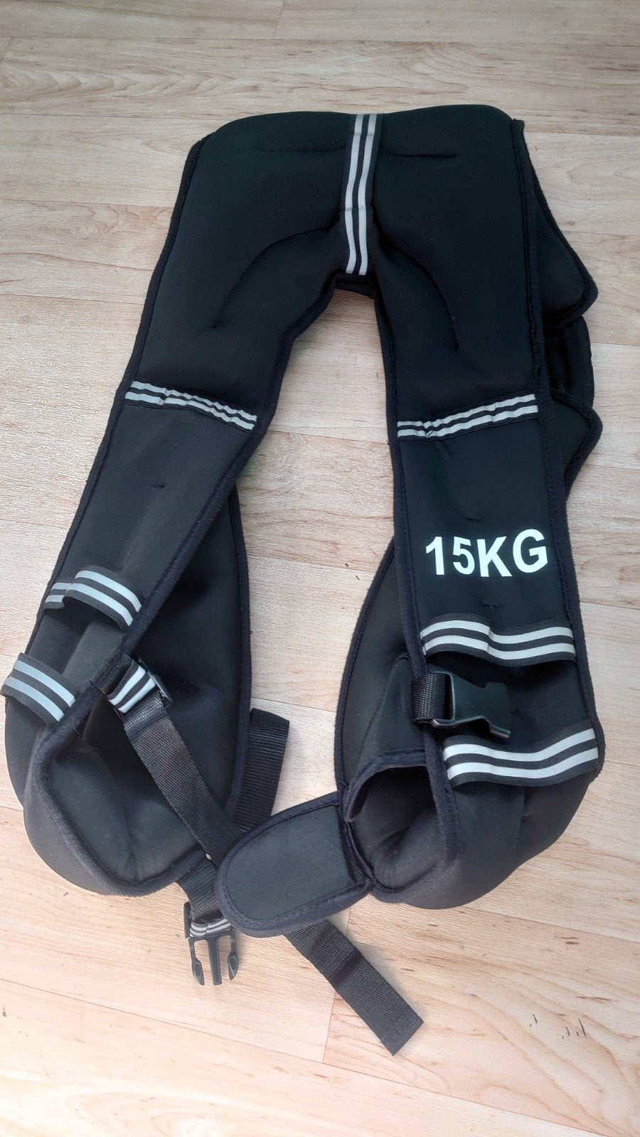 Gewichtvest 15 kg, Sport en Fitness, Fitnessmaterialen, Ophalen of Verzenden, Zo goed als nieuw, Rug, Overige typen