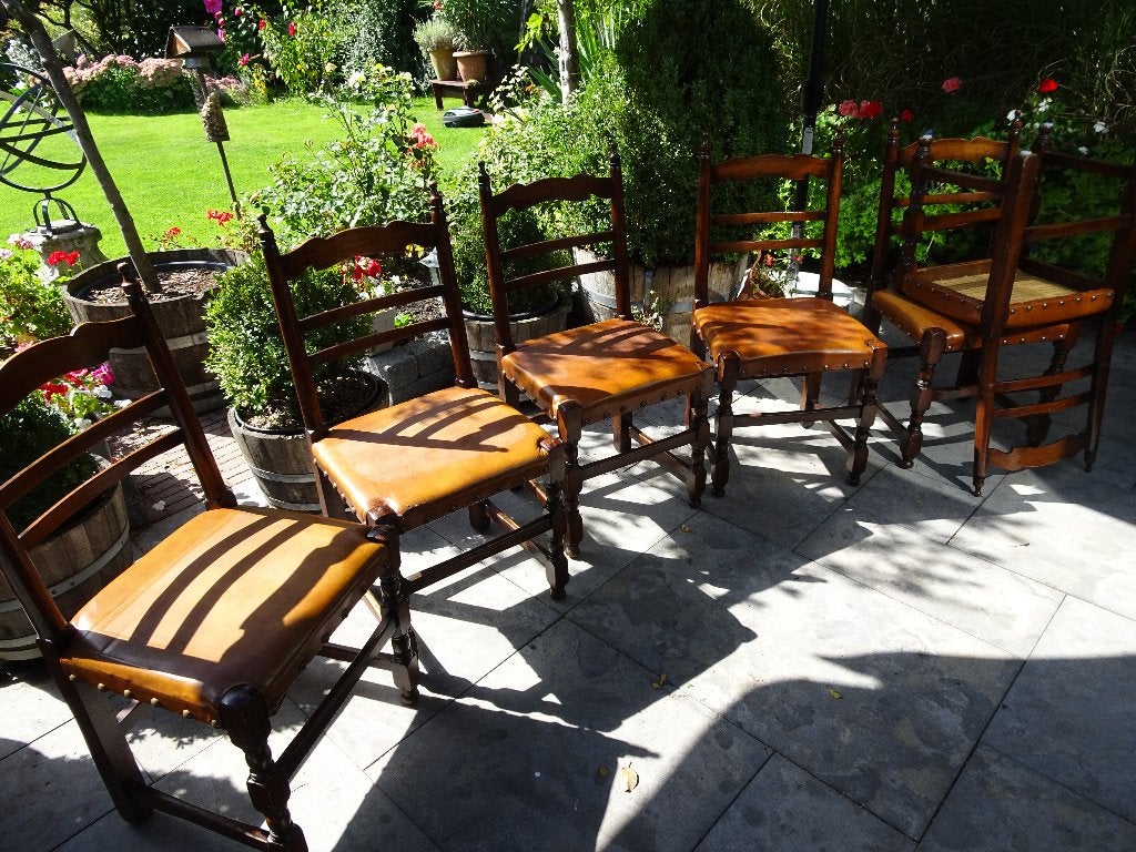eetkamerstoelen, Huis en Inrichting, Stoelen, Ophalen, Gebruikt, Bruin, Klassiek
