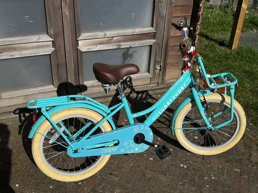 Super super Cooper meisjesfiets 18inch, Ophalen, Zo goed als nieuw, 18 inch, Handrem