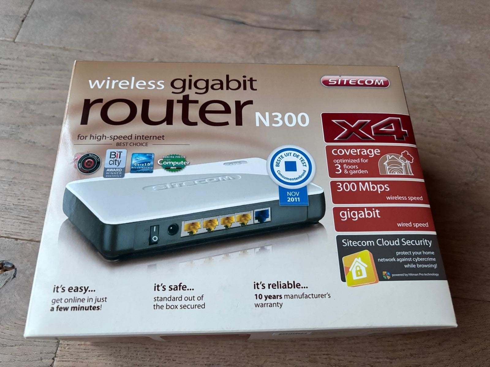 Sitecom Wireless Gigabit Router N300 - Thuisgebruik, Ophalen of Verzenden, Gebruikt, Router, Sitecom