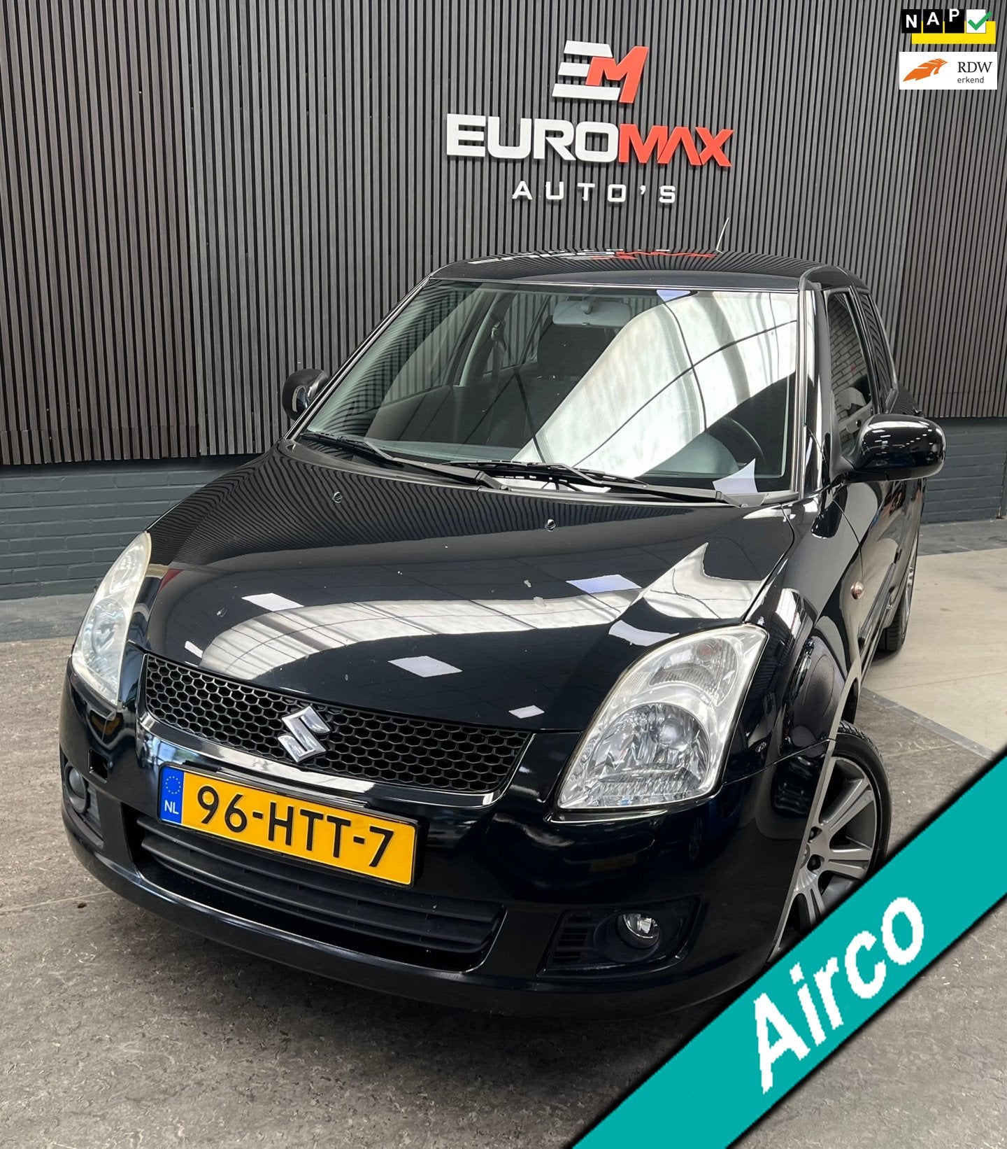 Suzuki Swift 1.3 Shogun - NAP - Airco - Elekt Ramen, Voorwielaandrijving, Stof, Zwart, 400 kg