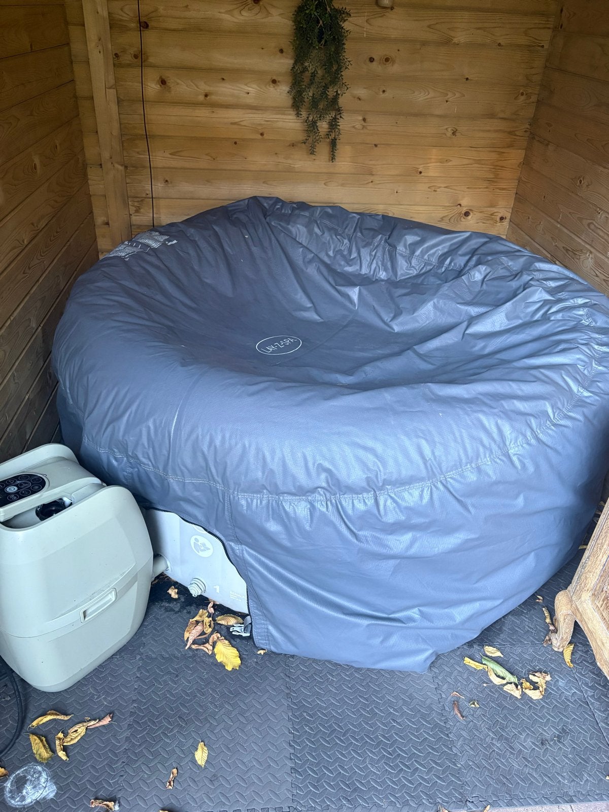 Lay-Z-Spa opblaasbare jacuzzi met thermo cover, Ophalen, Gebruikt, Afdekzeil, Opblaasbaar