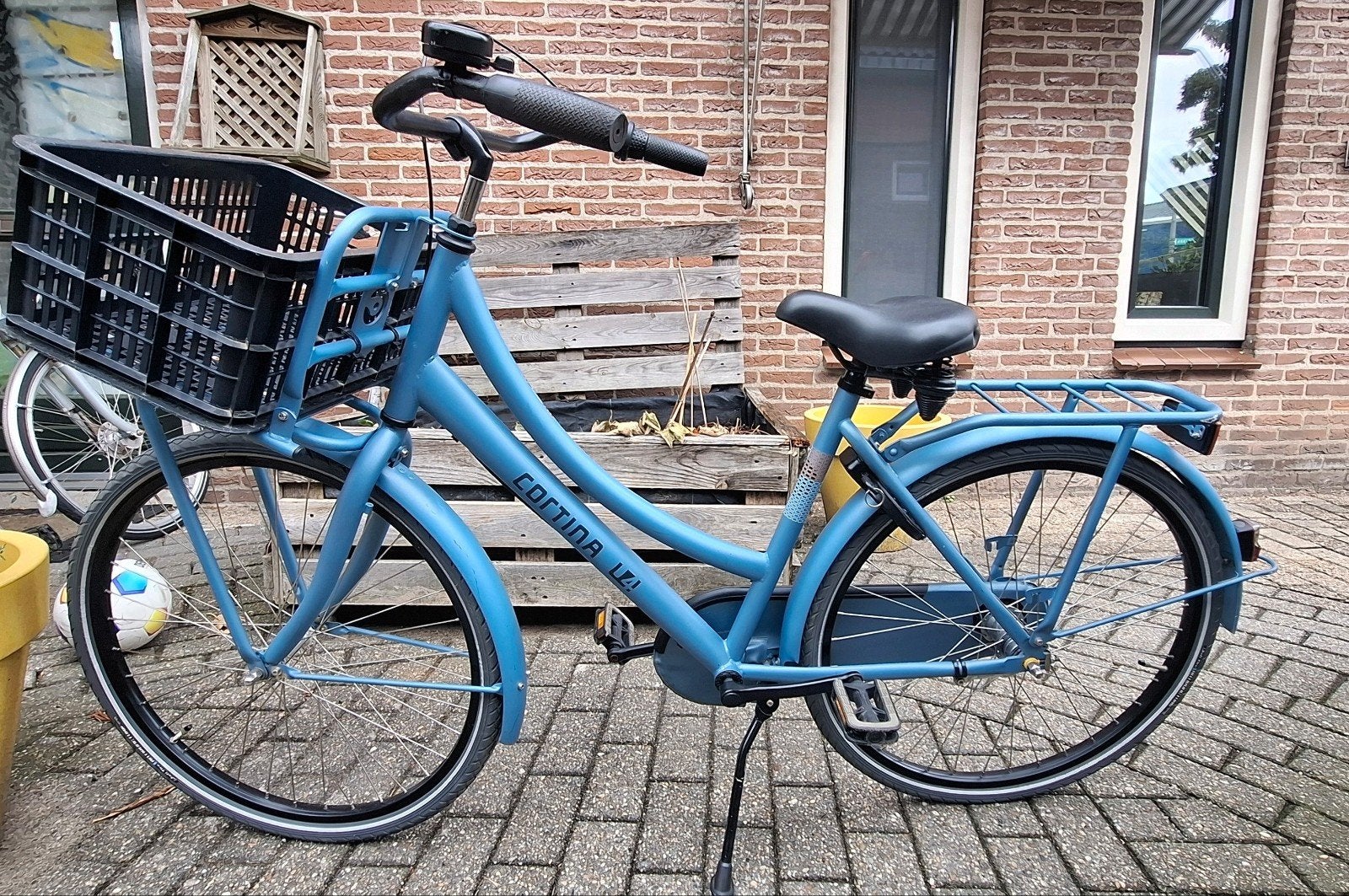 Nette Cortina U4 transporter meisjes fiets. Maat M26., Terugtraprem, Versnellingen, Ophalen, 26 inch of meer