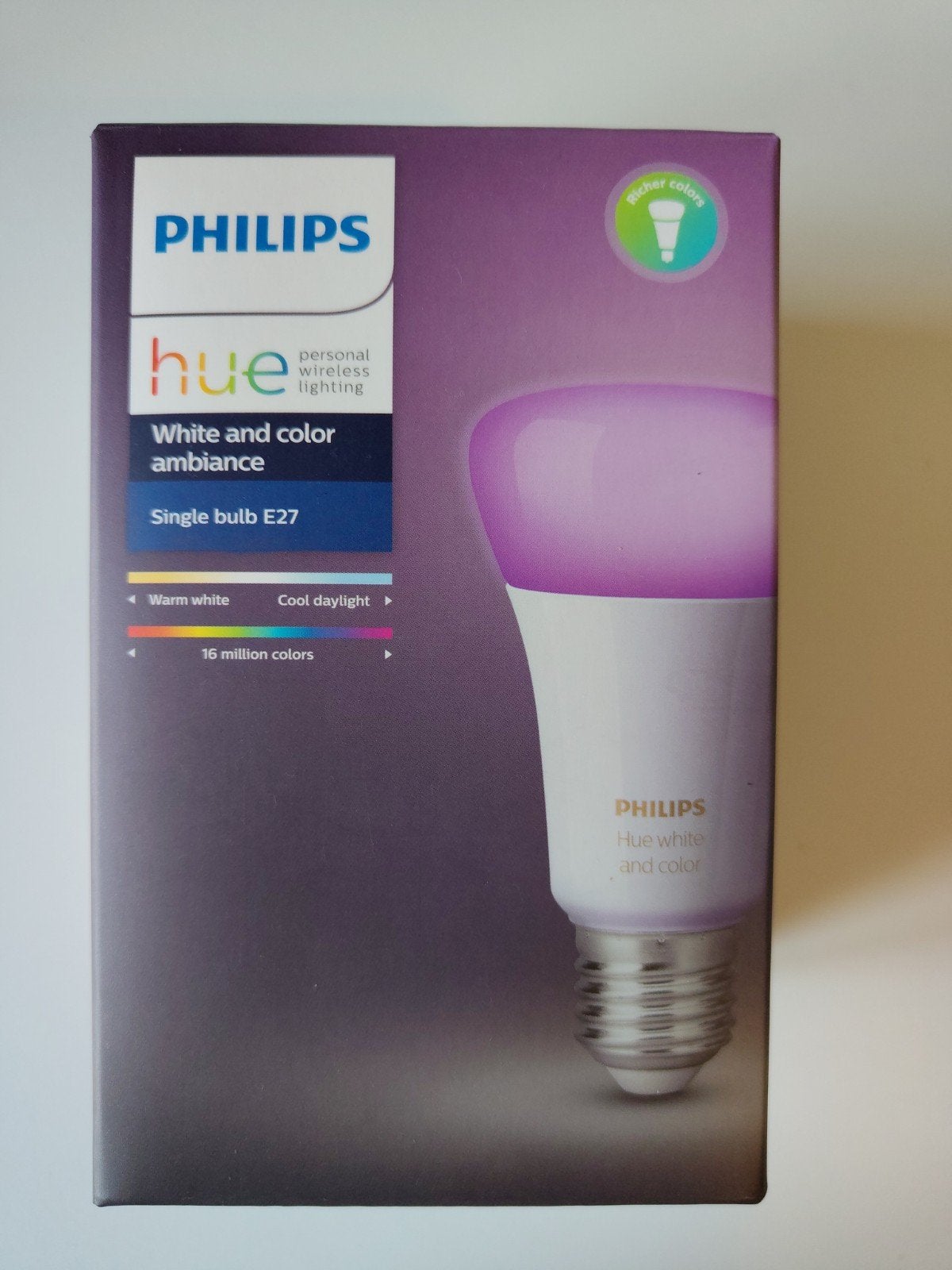 Philips Hue White and Color Ambiance E27 LED Lamp, Ophalen of Verzenden, Nieuw, Modern