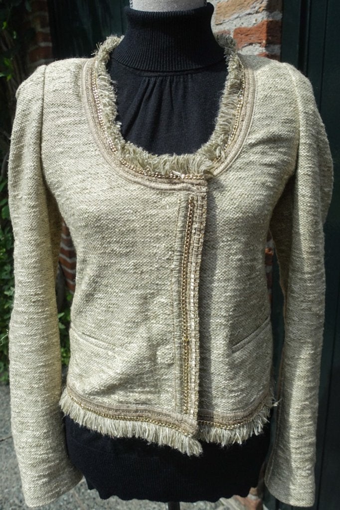 design jasje Patrizia Pepe - Firenze - mt 42 = nl mt 38, Kleding | Dames, Jasjes, Kostuums en Pakken, Maat 38/40 (M), Ophalen of Verzenden