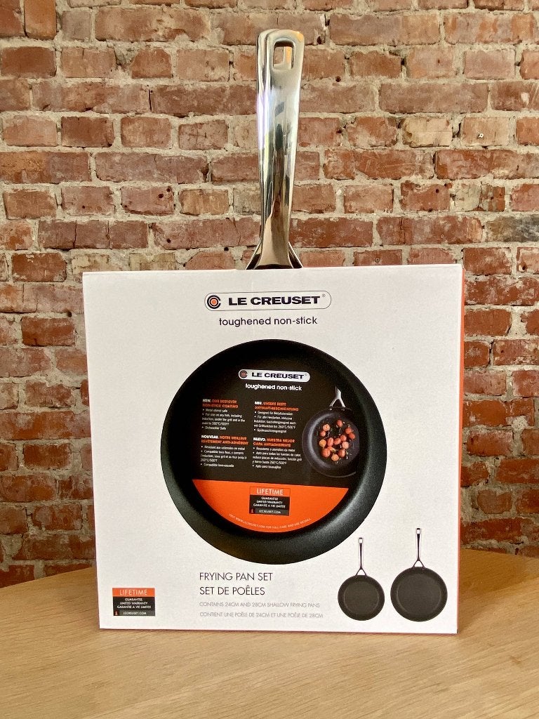 [NIEUW] Le Creuset Koekenpannenset Nonstick (24+28 cm), Ophalen of Verzenden, Nieuw, Aluminium