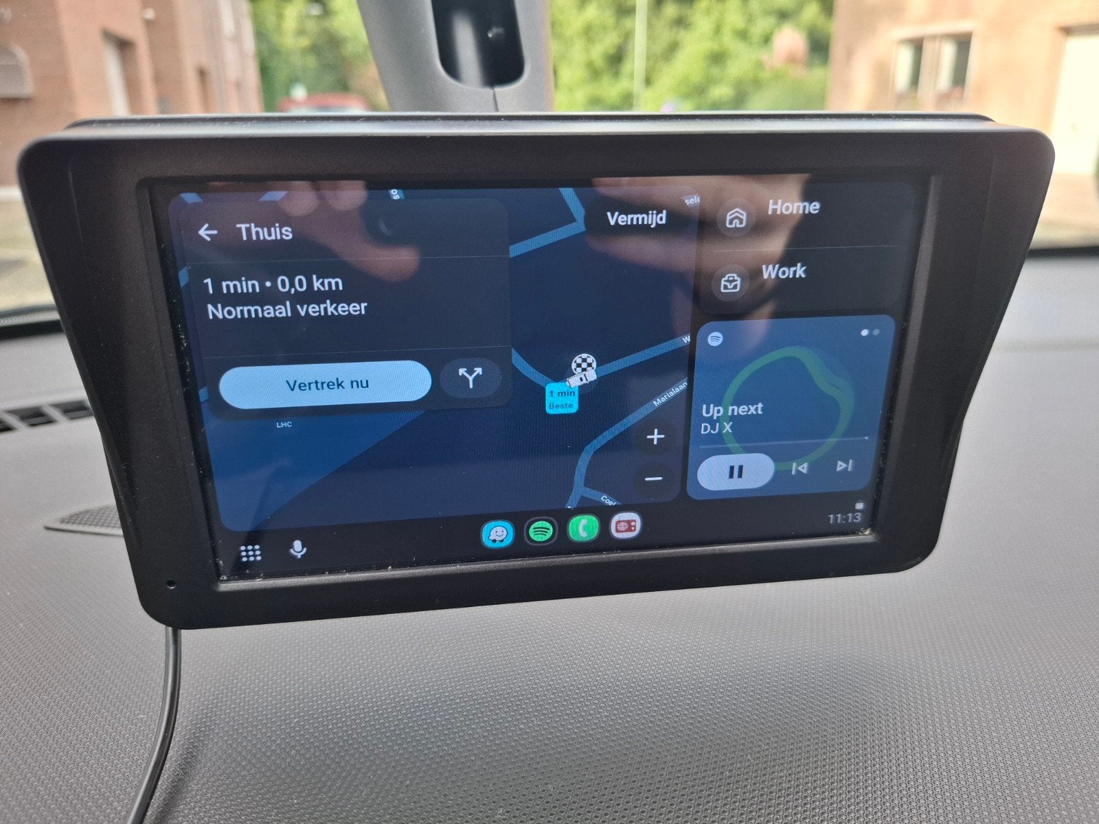 Draadloos Android Auto/Apple CarPlay Scherm met Camera, Auto diversen, Ophalen of Verzenden, Draadloos, Zo goed als nieuw