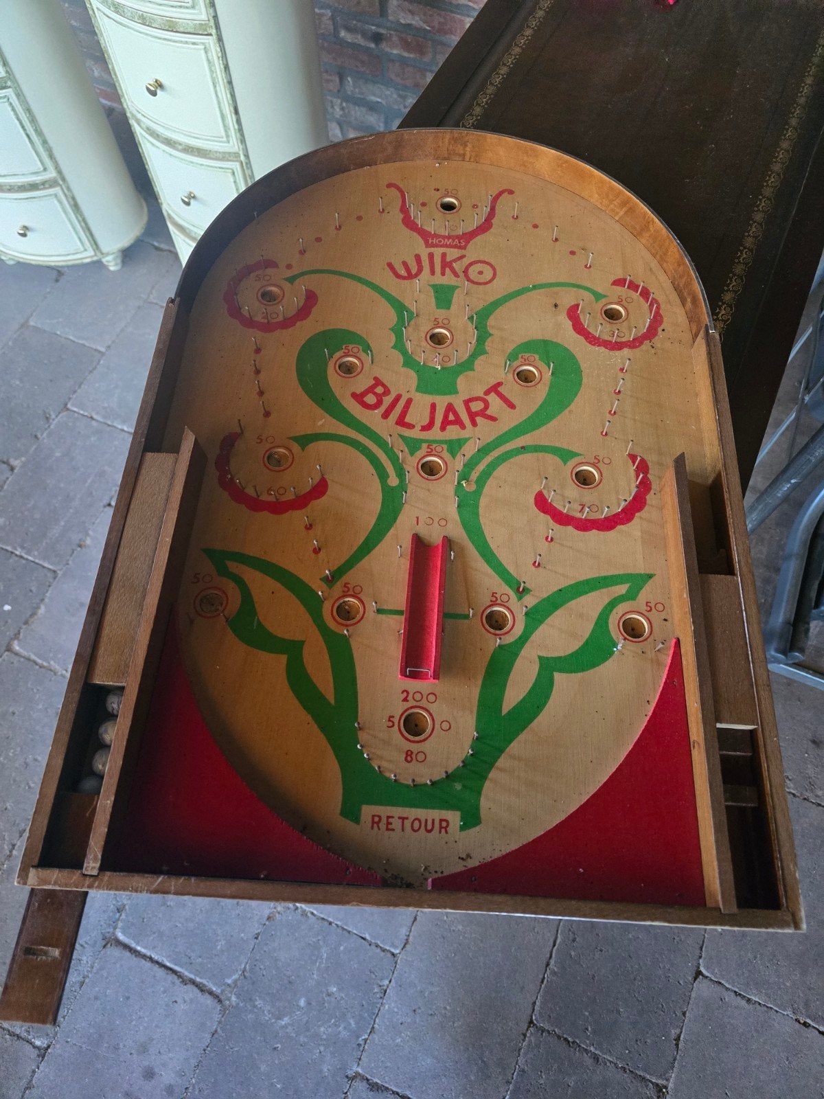 Vintage Wiko Blijart Flipperkast - Homas Spel, Ophalen of Verzenden