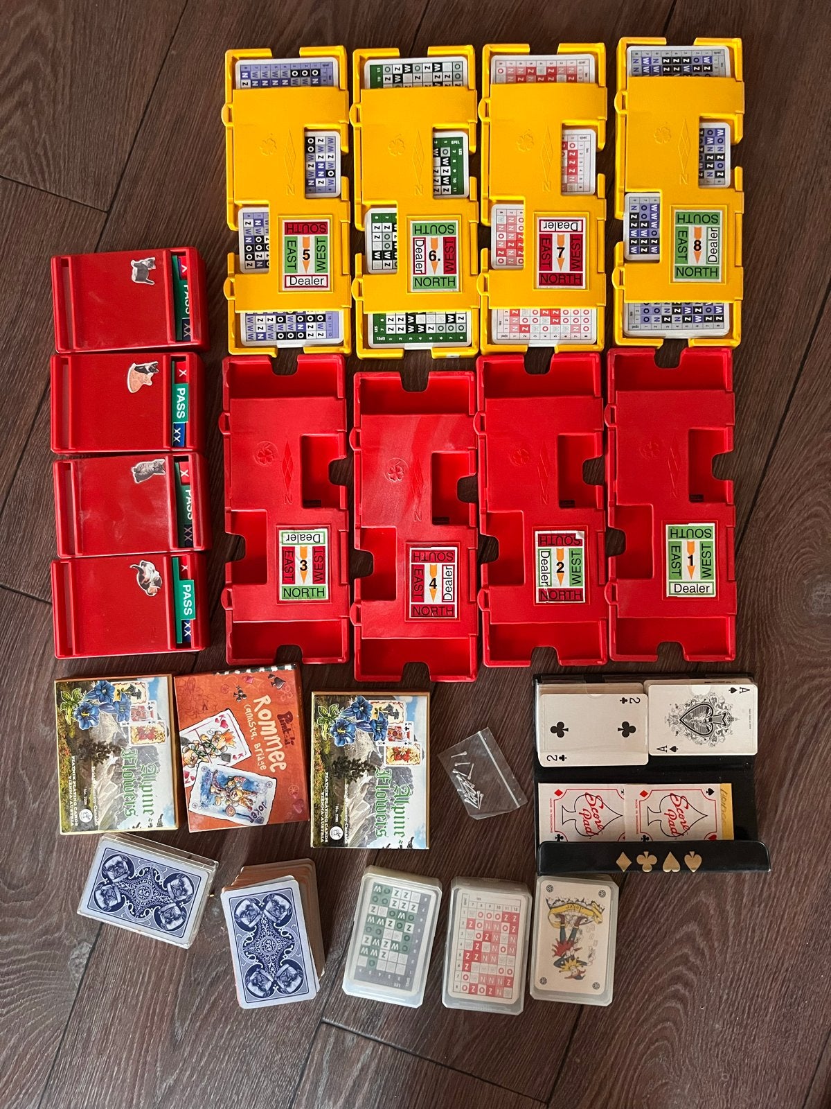 Bridge Bidding Boxen, Kaarten en Accessoires, Drie of vier spelers, Ophalen, Gebruikt