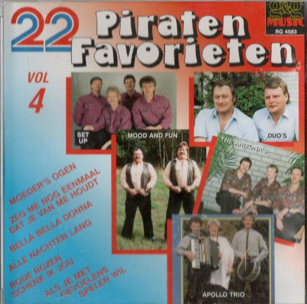 Diverse artiesten / 22 Piraten favorieten / Cd, Cd's en Dvd's, Inclusief boekje, Ophalen of Verzenden, Zo goed als nieuw, Levenslied of Smartlap
