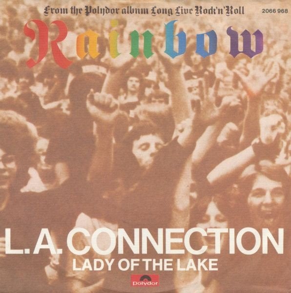 Single - Rainbow - L.A. Connection = Rood vinyl, 7 inch, Ophalen of Verzenden, Zo goed als nieuw, Beschermende buitenhoes